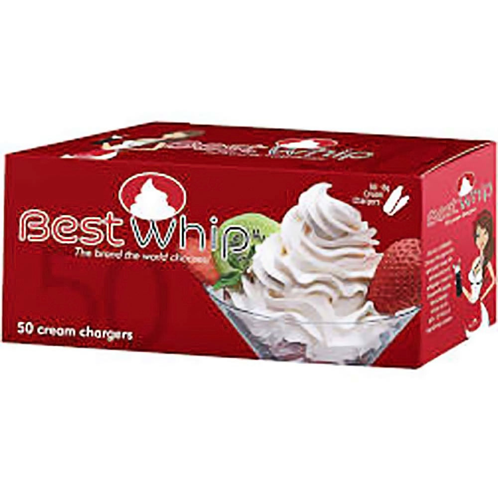 BEST WHIP CREAM CHARGERS 50PK  (Culinary/Food Purposes Only)