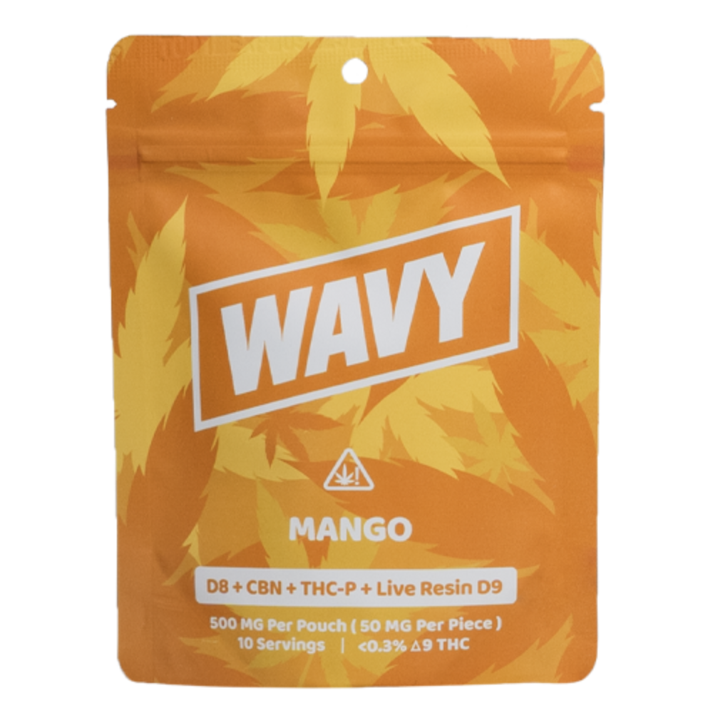 WAVY GUMMY D8 , LIVE RESIN D9 , THC-P ,CBN 500MG BANANA