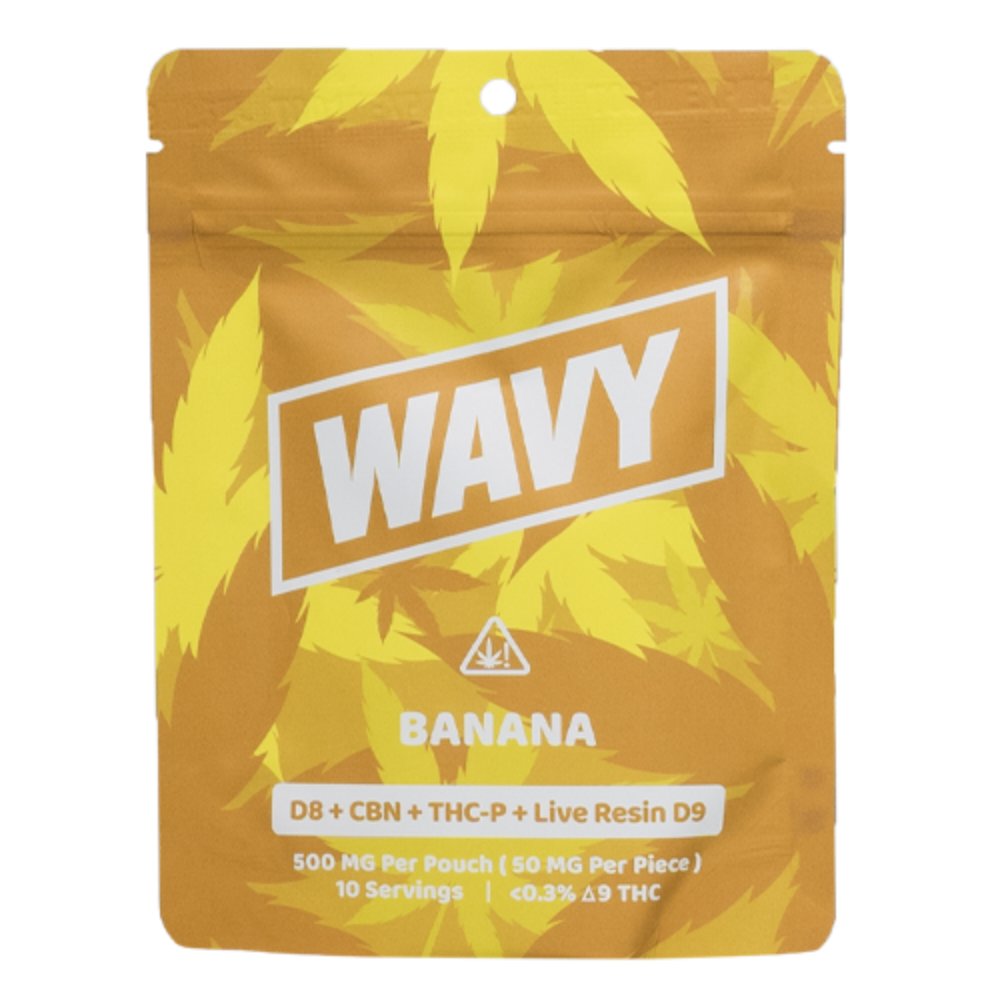 WAVY GUMMY D8 , LIVE RESIN D9 , THC-P ,CBN 500MG GRAPE