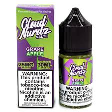 [Q-1627-14] CLOUD NURDZ SALTS 30ML (25MG, Grape Apple)