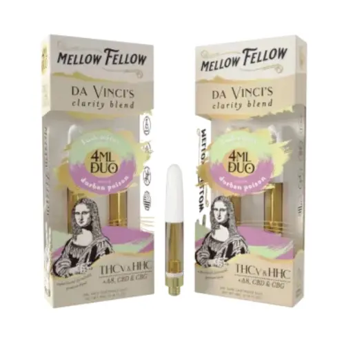 [T-1176-01] MELLOW FELLOW 4ML CARTRIDGE DUOS (Durban Poison/Kush Mints)