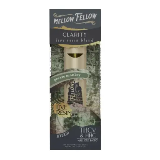 [T-1184-07] MELLOW FELLOW LIVE RESIN 2ML DISPOSABLE (Grease Monkey)