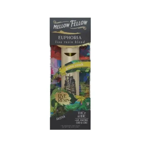 [T-1184-10] MELLOW FELLOW LIVE RESIN 2ML DISPOSABLE (Green Crack)