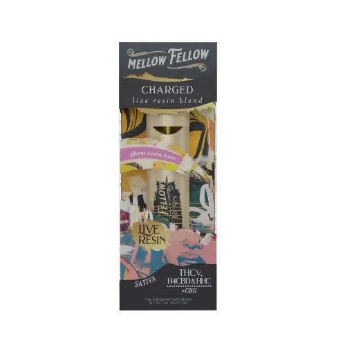 [T-1184-01] MELLOW FELLOW LIVE RESIN 2ML DISPOSABLE (Ghost Train Haze)