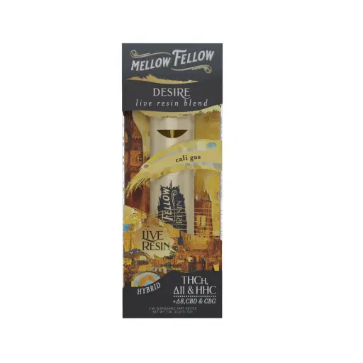 [T-1184-02] MELLOW FELLOW LIVE RESIN 2ML DISPOSABLE (Cali Gas)