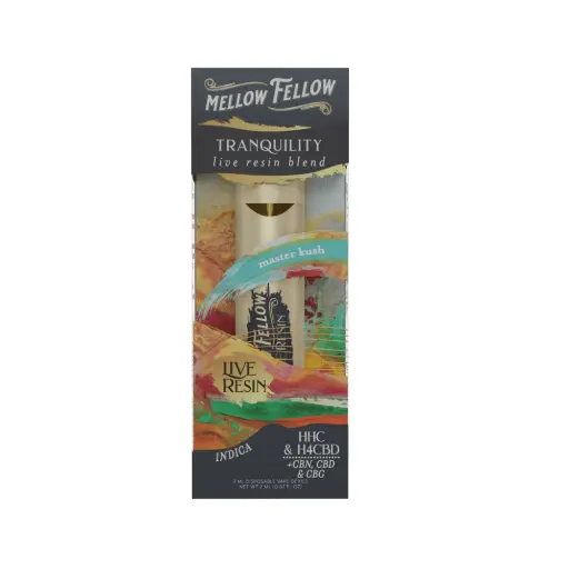 [T-1184-05] MELLOW FELLOW LIVE RESIN 2ML DISPOSABLE (Master Kush)