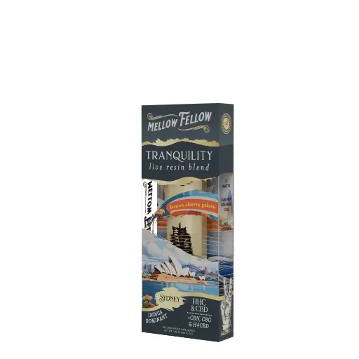 [T-1186-04] MELLOW FELLOW LIVE RESIN BLEND 1ML DISPOSABLE 6 pk Box (Lemon Cherry Gelato)