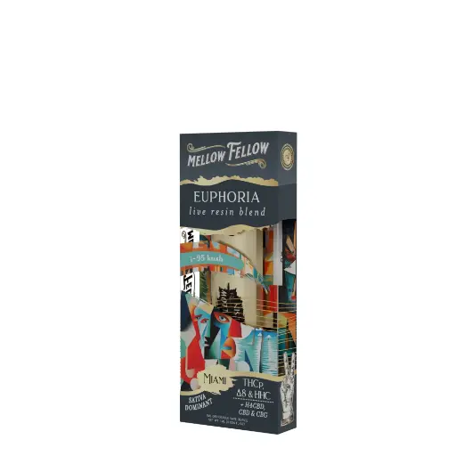 [T-1186-05] MELLOW FELLOW LIVE RESIN BLEND 1ML DISPOSABLE 6 pk Box (I-95 Kush)