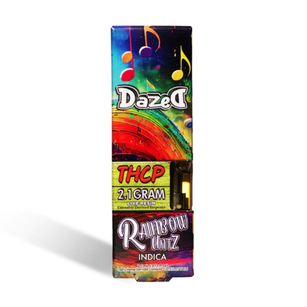 [Q-4349-02] DAZED THCP 2.1G CART 5PK A BOX (Rainbow Untz)