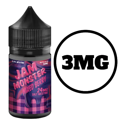 [Q-2649-07] JAM MONSTER 100ML (3mg, Mixed Berry)