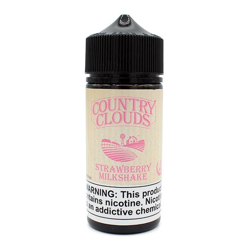 [Q-1664-12] COUNTRY CLOUDS 100ML (3mg, Strawberry Milkshake)