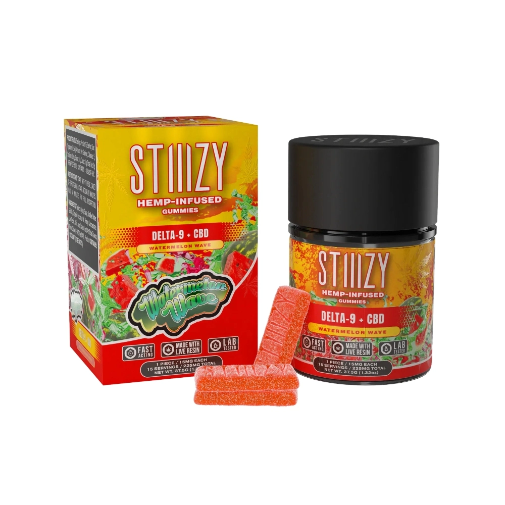 [T-1200-03] STIIIZY - DELTA 9 GUMMIES 15PC (White Gummi HYBRID)