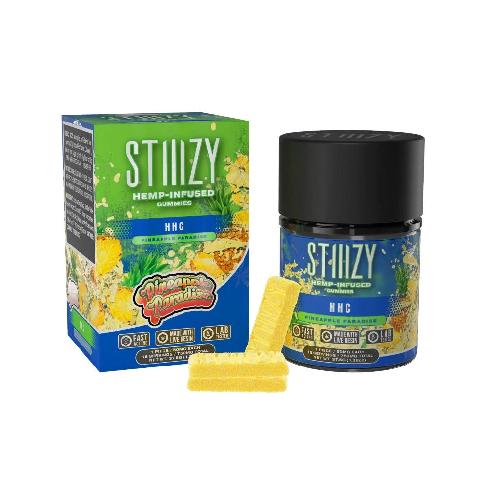 [T-1201-02] STIIIZY - HHC GUMMIES 15PC (POG (Passionfruit Orange Guava) SATIVA)