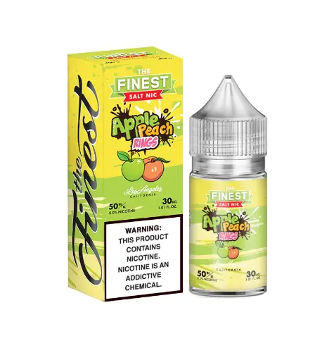 [Q-3675-06] THE FINEST SALTNIC 30ML (50mg, Apple Peach Sour Rings)