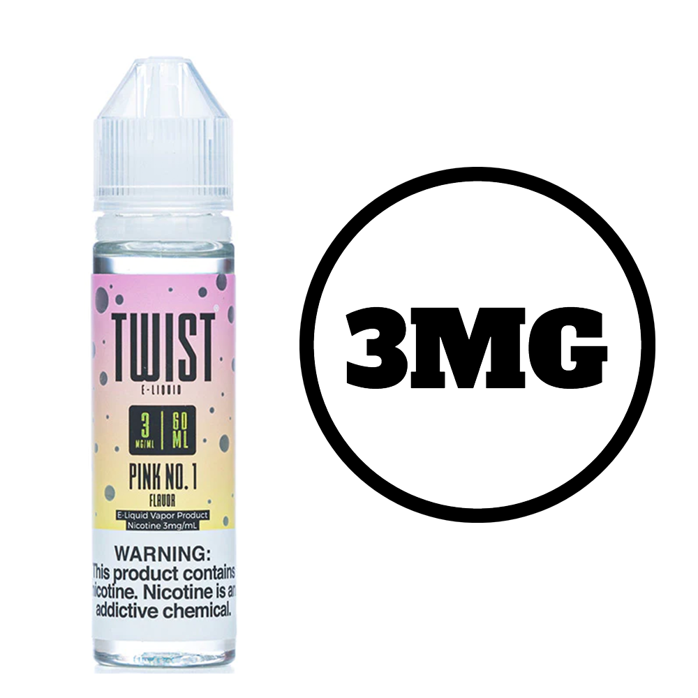 [Q-3800-04] TWIST E-LIQUID 120ML (3mg, Pink No. 1)