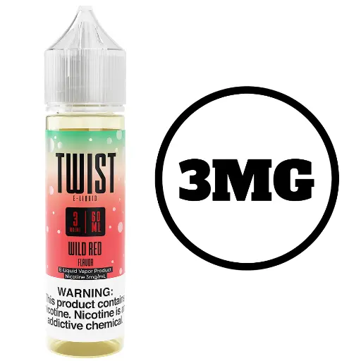 [Q-3800-06] TWIST E-LIQUID 120ML (3mg, Wild Red)