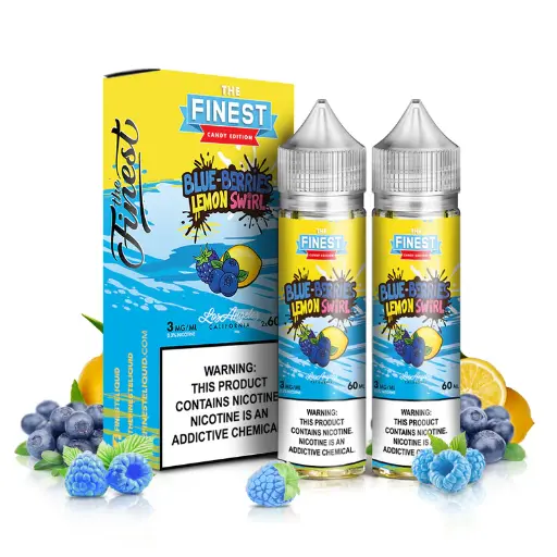 [Q-3674-38] THE FINEST 2X60ML (6mg, Blue Berries Lemon Swirl)