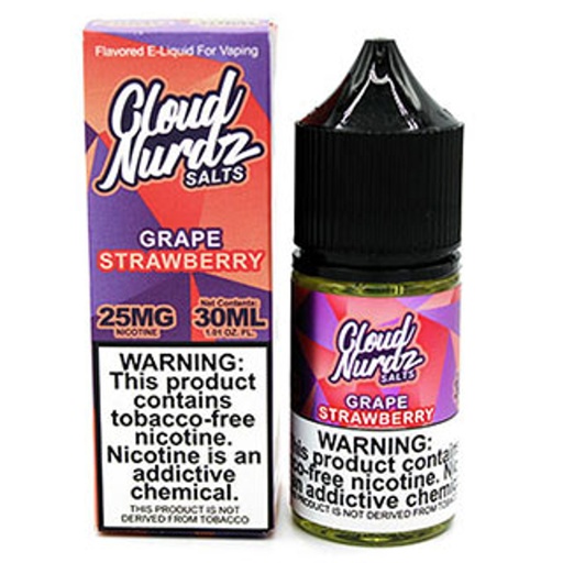 [Q-1627-16] CLOUD NURDZ SALTS 30ML (50MG, Grape Strawberry)