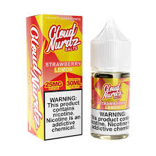 [Q-1627-17] CLOUD NURDZ SALTS 30ML (25MG, Strawberry Lemon)