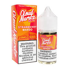 [Q-1627-27] CLOUD NURDZ SALTS 30ML (50MG, Strawberry Mango)