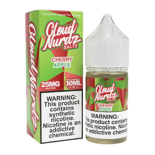 [Q-1627-03] CLOUD NURDZ SALTS 30ML (25MG, Cherry Apple)