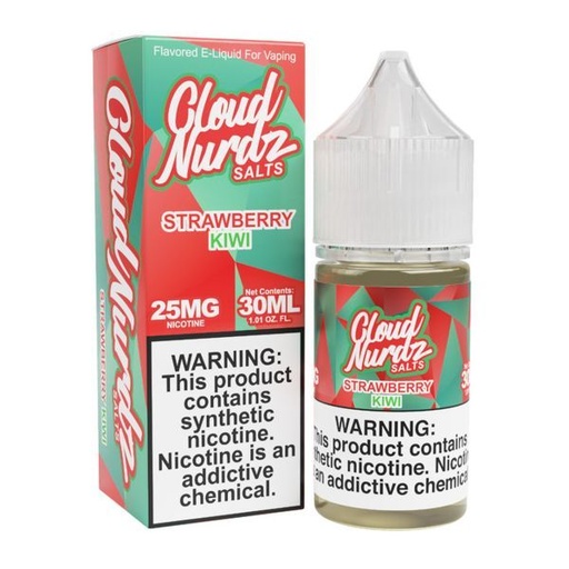 [Q-1627-07] CLOUD NURDZ SALTS 30ML (25MG, Strawberry Kiwi)