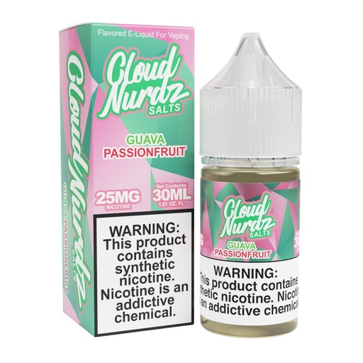[Q-1627-10] CLOUD NURDZ SALTS 30ML (50MG, Guava Passion Fruit)