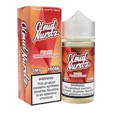 [Q-1625-02] CLOUD NURDZ 100ML (6mg, Peach Dragonfruit)
