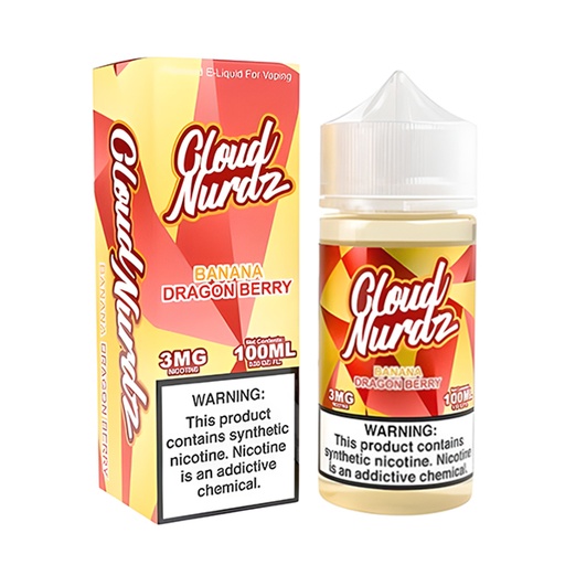 [Q-1625-18] CLOUD NURDZ 100ML (3mg, Banana Dragonberry)