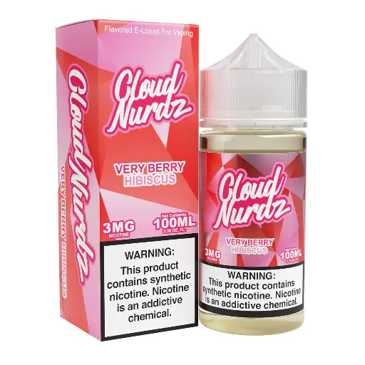 [Q-1625-07] CLOUD NURDZ 100ML (6mg, Very Berry Hibiscus)