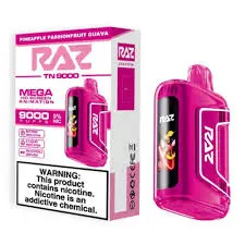 [Q-3209-05] RAZ TN9000 DISPOSABLE VAPE 5PK 12ML (Pineapple Passionfruit Guava)