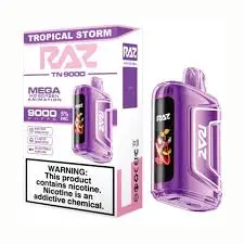 [Q-3209-14] RAZ TN9000 DISPOSABLE VAPE 5PK 12ML (Tropical Storm)