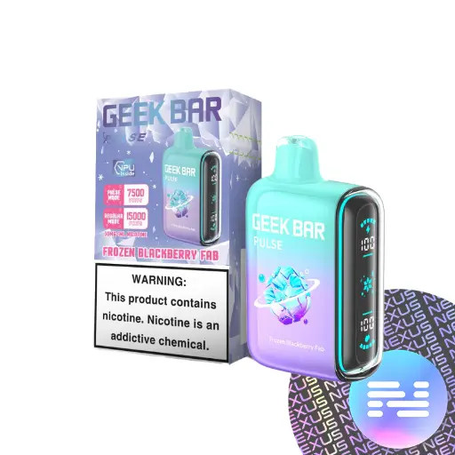 [Q-2070-05] GEEK BAR PULSE DISPOSABLE VAPE 15000 PUFFS 5PK 16ML FROZEN (Blackberry Fab)
