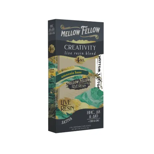 [T-1185-15] MELLOW FELLOW LIVE RESIN 4ML DISPOSABLE (Amnesia Haze)