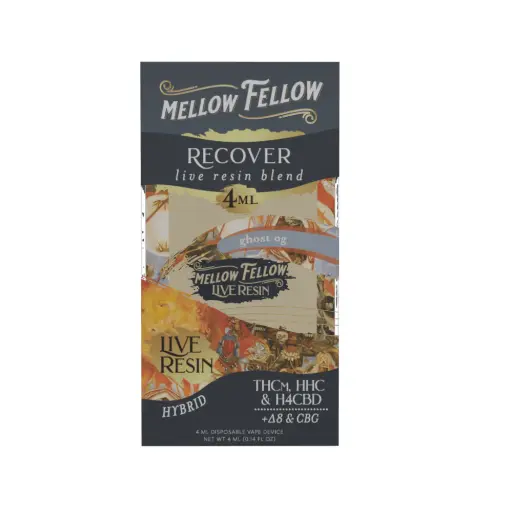 [T-1185-04] MELLOW FELLOW LIVE RESIN 4ML DISPOSABLE (Ghost OG)