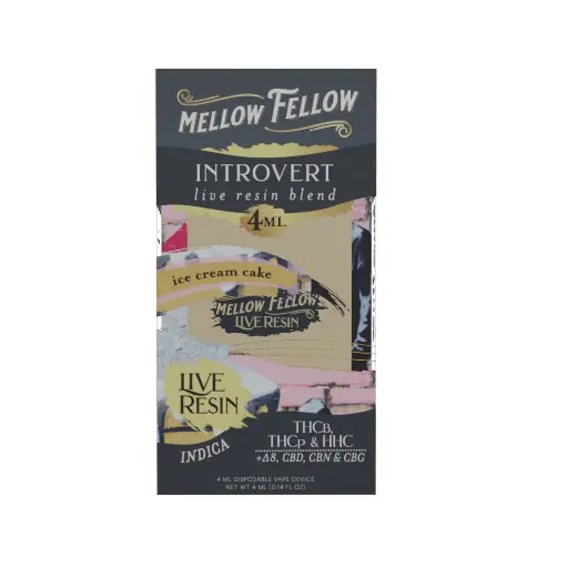 [T-1185-08] MELLOW FELLOW LIVE RESIN 4ML DISPOSABLE (Ice Cream Cake)