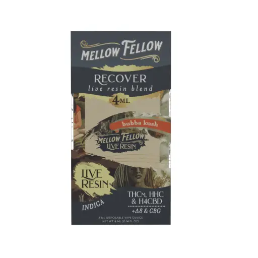 [T-1185-10] MELLOW FELLOW LIVE RESIN 4ML DISPOSABLE (Bubba Kush)