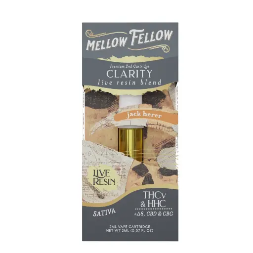 [T-1183-05] MELLOW FELLOW LIVE RESIN 2ML CARTRIDGE (Jack Herer)