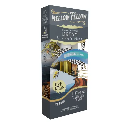 [T-1183-07] MELLOW FELLOW LIVE RESIN 2ML CARTRIDGE (Double Dream)