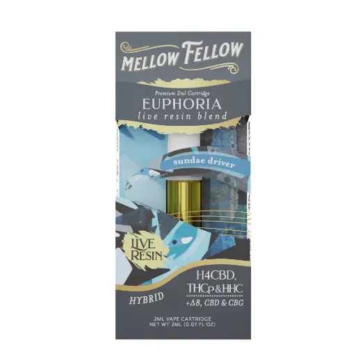 [T-1183-08] MELLOW FELLOW LIVE RESIN 2ML CARTRIDGE (Sundee Driver)