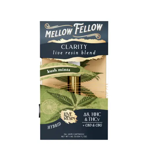 [T-1182-03] MELLOW FELLOW LIVE RESIN 1ML CART (Kush Mints)