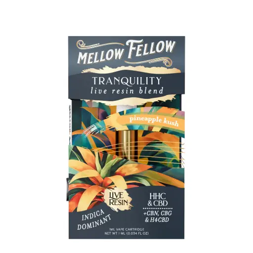 [T-1182-06] MELLOW FELLOW LIVE RESIN 1ML CART (Pineapple Kush)