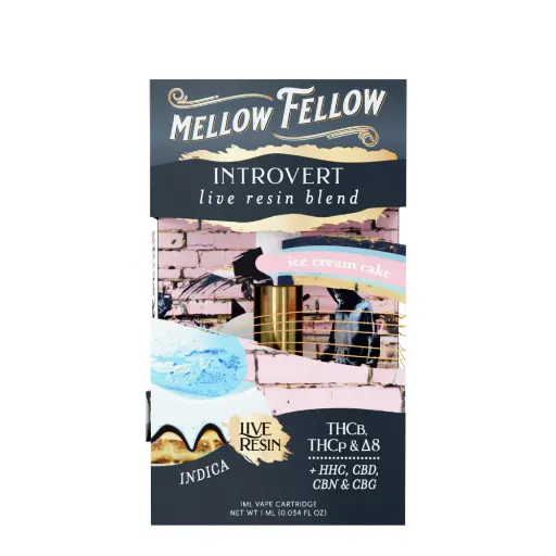 [T-1182-08] MELLOW FELLOW LIVE RESIN 1ML CART (Ice Cream Cake)