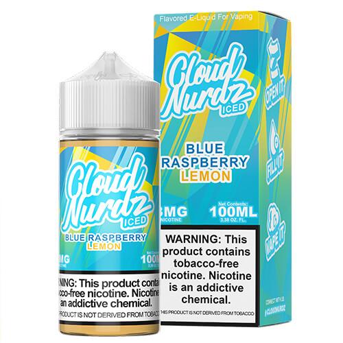 [Q-1626-04] CLOUD NURDZ ICED 100ML (3mg, Blue Raspberry Lemon)