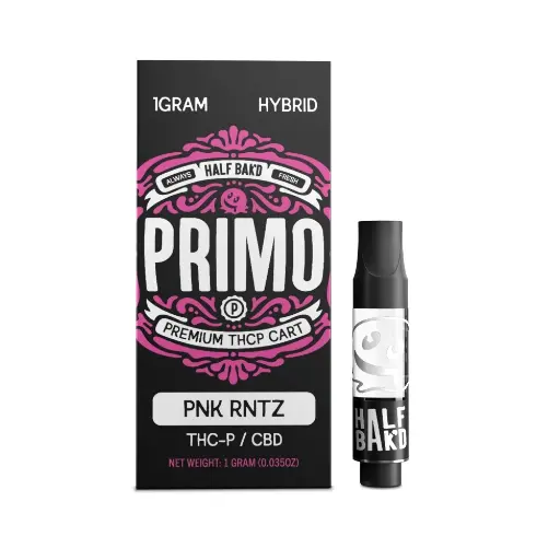 [T-1079-04] HALF BAK'D PRIMO THC-P 1GRAM CART 5pk Box (Pink Runtz)