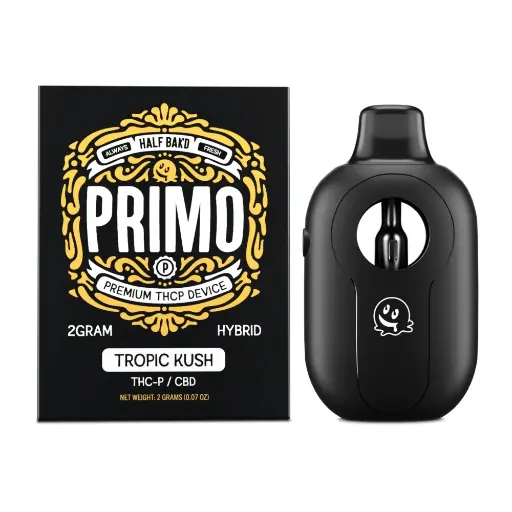 [T-1080-04] HALF BAK'D PRIMO THC-P 2GRAM DISPOSABLE 5pk Box (Tropical Kush)