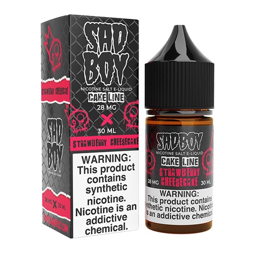 [Q-3285-05] SADBOY SALTS 30ML (48mg, Strawberry Cheese Cake)