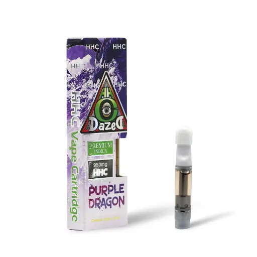 [T-1046-01] DAZED HHC 1 GRAM CARTS 5PK (Purple Dragon)