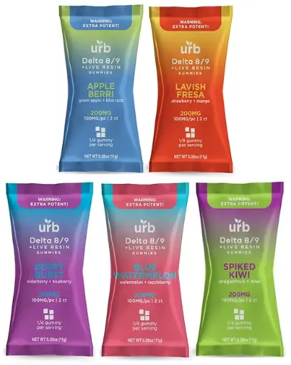 [T-1131-02] LIFTED MADE URB D8/D9 50PK GUMMIES (Apple Berri)