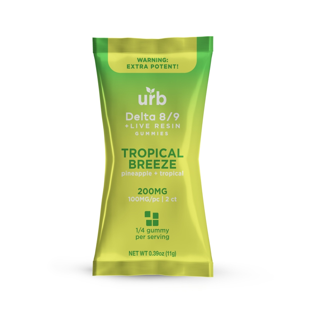 [T-1131-03] LIFTED MADE URB D8/D9 50PK GUMMIES (Tropical Breeze)